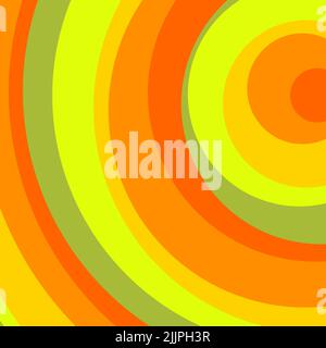 Eine Illustration von geometrischen bunten Ringen Hintergrund Stockfoto