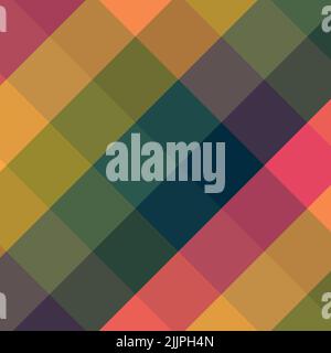 Eine digitale Illustration von bunten karierten Muster Hintergrund für Tapeten Stockfoto