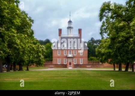 GOVERNOR'S PALACE (1706-1722) WILLIAMSBURG VIRGINIA USA Stockfoto