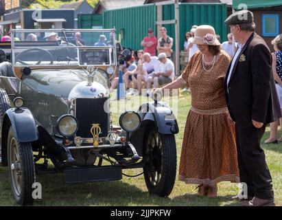 Ein 1923 Bullnose Morris auf der Appledore Classic Car Show Kent Stockfoto