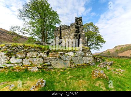 Dun Telve Broch, einer der Glenelg Brochs, Gleann Beag, in der Nähe des Dorfes Glenelg, Highland Region, Schottland, VEREINIGTES KÖNIGREICH Stockfoto