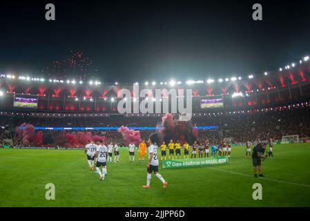 Rio De Janeiro, Brasilien. 27.. Juli 2022. PR fand im Maracanã-Stadion für das Viertelfinale der Copa do Brasil am Mittwoch Abend (27) in Rio de Janeiro, RJ, statt. Kredit: Celso Pupo/FotoArena/Alamy Live Nachrichten Stockfoto