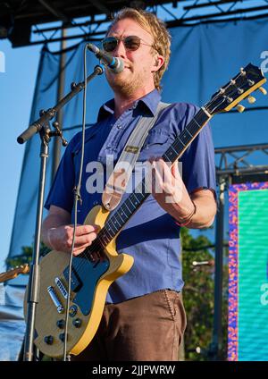 PHILADELPHIA, PA, USA - 05. JUNI 2022: Wilderado treten auf der alt 104,5 Summer Block Party bei Xfinity Live auf! Stockfoto