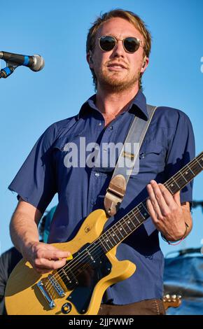 PHILADELPHIA, PA, USA - 05. JUNI 2022: Wilderado treten auf der alt 104,5 Summer Block Party bei Xfinity Live auf! Stockfoto