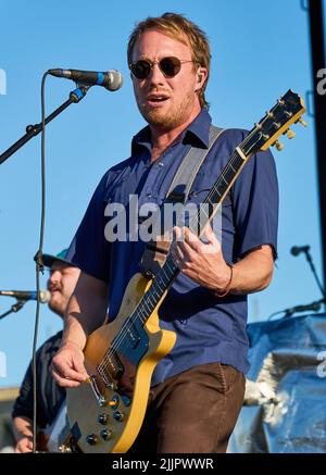 PHILADELPHIA, PA, USA - 05. JUNI 2022: Wilderado treten auf der alt 104,5 Summer Block Party bei Xfinity Live auf! Stockfoto