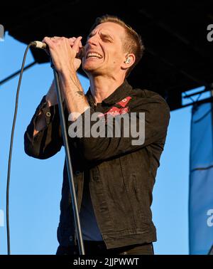 PHILADELPHIA, PA, USA - 05. JUNI 2022: The Maine treten auf der alt 104,5 Summer Block Party bei Xfinity Live auf! Stockfoto