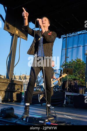 PHILADELPHIA, PA, USA - 05. JUNI 2022: The Maine treten auf der alt 104,5 Summer Block Party bei Xfinity Live auf! Stockfoto