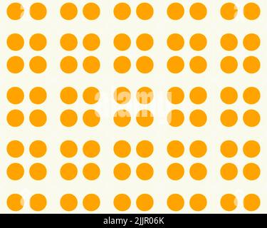Hintergrund orange und weiß gefärbte Tischdecke in einem Käfig nahtlose Muster Stockfoto