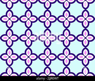 Nahtloses Muster für böse Augen. Türkische Augenperle Hintergrund Auge geformt nahtloses Muster Nahtloses Muster in geometrischen ornamentalen Stil Stockfoto