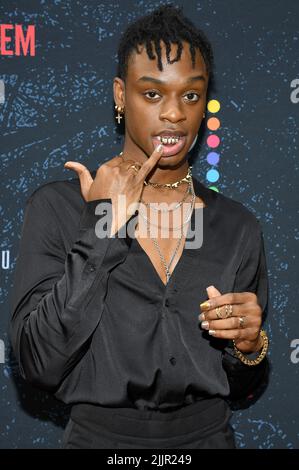 New York, USA. 27.. Juli 2022. Austin Crute nimmt an der „THEY/THEM“ New York City Premiere im Studio 525 in New York, NY, 27. Juli 2022 Teil. (Foto von Anthony Behar/Sipa USA) Quelle: SIPA USA/Alamy Live News Stockfoto