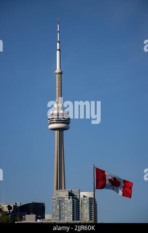 Ein berühmter CN Tower in Toronto, Kanada Stockfoto