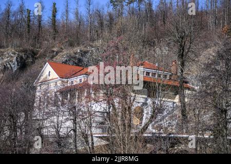 Hotel Jama, in Postojna. Slowenien Stockfoto