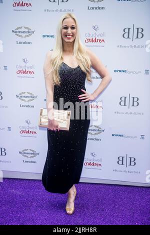 Hayley Palmer an der Caudwell Kinder Butterfly Ball am Grosvenor House, Park Lane, London Stockfoto