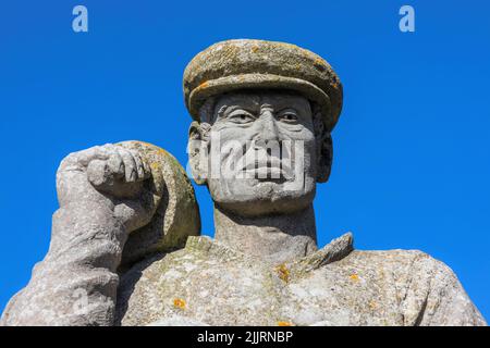 England, Dorset, Weymouth, Portland, Statue mit dem Titel „Spirit of Portland“ von der Dorset-Künstlerin Joanna Szuwalska Stockfoto