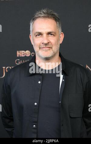 Los Angeles, USA. 27.. Juli 2022. Miguel Sapochnik nimmt an der HBO Original Drama Series „House of the Dragon“-Weltpremiere im Academy Museum of Motion Picturs am 27. Juli 2022 in Los Angeles, Kalifornien, Teil. Foto: Crash/imageSPACE/Sipa USA Kredit: SIPA USA/Alamy Live News Stockfoto