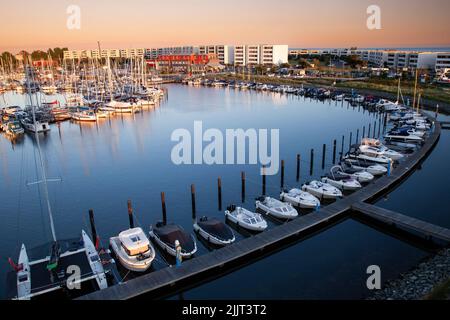 Burgtiefe Marina, Burgtiefe, Fehmarn, Schleswig-Holstein, Deutschland, Europa Stockfoto