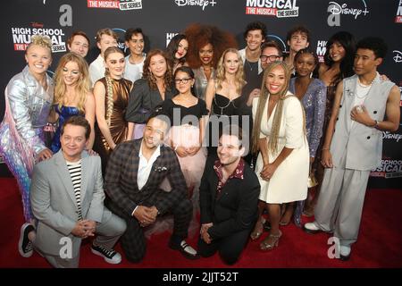 27. Juli 2022 - Burbank, Kalifornien - Besetzung. Disney+ ''High School Musical: The Musical: The Series'' Premiere der Saison 3 in den Walt Disney Studios in Burbank. (Bild: © FS/AdMedia über ZUMA Press Wire) Stockfoto