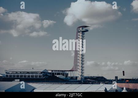 Der Aussichtsturm beim Formel 1 US Grand Prix USGP 2021 in Austin, Texas Stockfoto