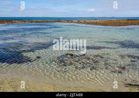 Ebbe am Dodds Creek Beach - Flinders, Victoria, Australien Stockfoto