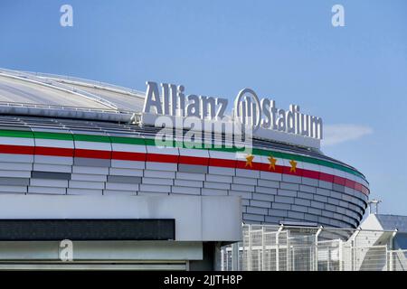 Eine schöne Aufnahme des Juventus-Fußballstadions Stockfoto