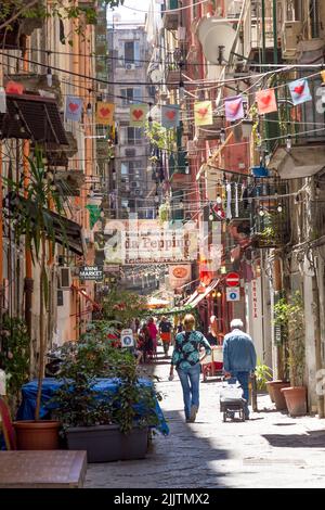 Das Spanische Viertel, Neapel, Italien Stockfoto