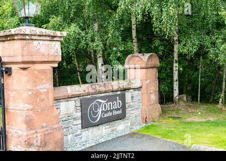 Fonab Castle in Schottland, Großbritannien Stockfoto