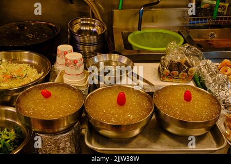 Südkorea, Seoul, Jongno-gu, der Gwangjang Markt, einer der ältesten und größten traditionellen Märkte in Südkorea Stockfoto