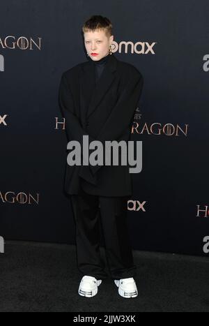 Los Angeles, Ca. 27.. Juli 2022. Emma D'Arcy nimmt an der HBO Original Drama Series „House of the Dragon“-Weltpremiere im Academy Museum of Motion Pictures am 27. Juli 2022 in Los Angeles, Kalifornien, Teil. Kredit: Jeffrey Mayer/Jtm Fotos/Media Punch/Alamy Live News Stockfoto