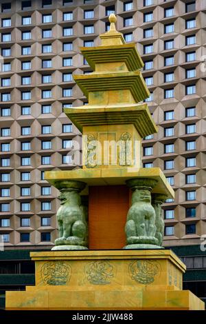 Südkorea, Seoul, Jung-gu, Seoul Plaza, Rathausplatz Stockfoto