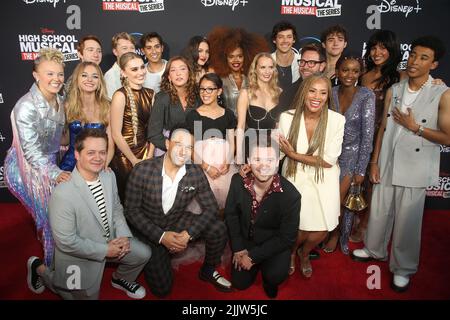 Burbank, Ca. 27.. Juli 2022. BESETZUNG. In Disney 'High School Musical: The Musical: The Series', Saison 3 Premiere in den Walt Disney Studios in Burbank, Kalifornien, am 27. Juli 2022. Quelle: Saye Sadou/Media Punch/Alamy Live News Stockfoto