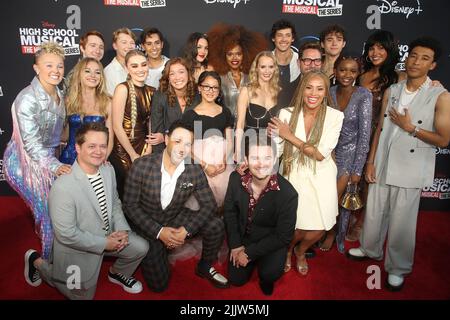 Burbank, Ca. 27.. Juli 2022. BESETZUNG. In Disney 'High School Musical: The Musical: The Series', Saison 3 Premiere in den Walt Disney Studios in Burbank, Kalifornien, am 27. Juli 2022. Quelle: Saye Sadou/Media Punch/Alamy Live News Stockfoto