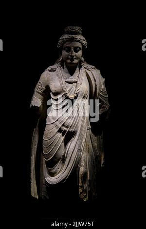 Südkorea, Seoul, Yongsan-gu, Nationalmuseum, Bodhisattva, Gandhara, 2.-3. Jahrhundert Stockfoto