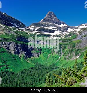 reynolds Berg über dem reynolds Creek Valley im Glacier National Park, montana Stockfoto