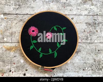 Brasilianische Stickerei Stockfoto