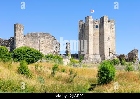 Conisbrough Castle Ruinen von Conisbrough Castle Conisbrough bei Doncaster South Yorkshire England GB Europa Stockfoto