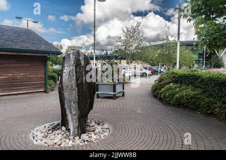 Trentham Gardens Einzelhandel Dorf Landschaft, Staffordshire Großbritannien. Stockfoto