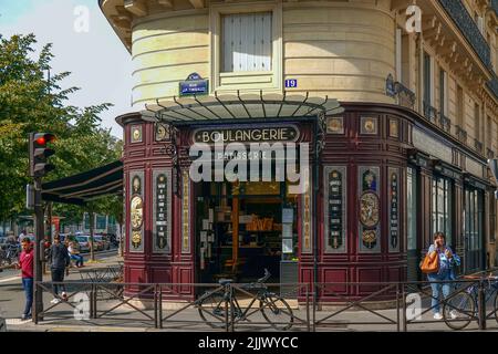 Frankreich, Paris, die berühmte Boulangerie Artisanale, Bäckerei und Gebäck in der Rue Jean-Pierre Timbaud Ecke Boulevard Voltaire 11 Arrondissement Foto © F Stockfoto