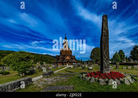 Heddal Stabkirche in Notodden Norwegen Stockfoto