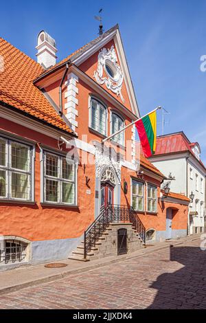 Die litauische Botschaft in Tallinn, der Hauptstadt Estlands Stockfoto