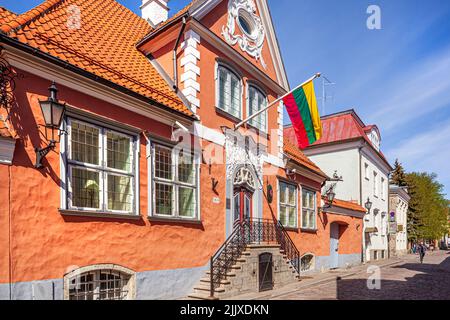 Die litauische Botschaft in Tallinn, der Hauptstadt Estlands Stockfoto