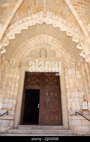 Das Portal der Kathedrale von Santander Stockfoto