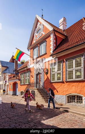 Die litauische Botschaft in Tallinn, der Hauptstadt Estlands Stockfoto