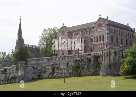 Palast von Sobrellano in Comillas Stockfoto