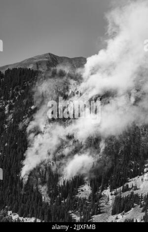 Feux de forêt à Villemartin, Savoie, 27 juillet 2022 Stockfoto