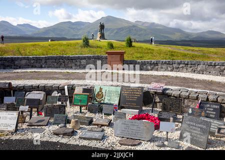 Das Commando Memorial ist ein denkmalgeschütztes Denkmal der Kategorie A in Lochaber, Schottland, das den Männern der ursprünglichen britischen Commando-Streitkräfte des Weltkriegs 2 gewidmet ist Stockfoto