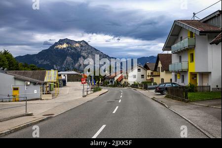 Dorf Altmünster in Oberösterreich Stockfoto