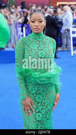 Keke Palmer bei der britischen Premiere von Nope auf dem Odeon Leicester Square in London. Bilddatum: Donnerstag, 28. Juli 2022. Stockfoto