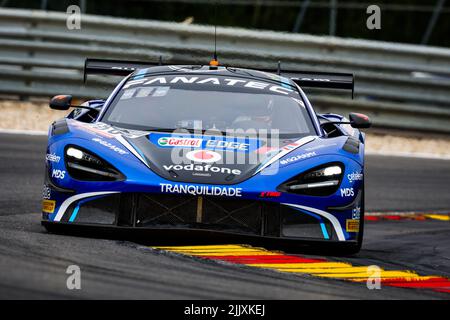 188 Garage 59, McLaren 720 S GT3 von Henrique CHAVES, Miguel RAMOS, Alexander WEST, Dean MACDONALD, in Aktion während der TotalEnergies 24 Stunden von Spa 2022, 7. Runde der Fanatec GT World Challenge Europe 2022 Powered by AWS, vom 27. Bis 31. Juli 2021 auf dem Circuit de Spa-Francorchamps, In Stavelot, Belgien - Foto: Florent Gooden / Dppi/DPPI/LiveMedia Stockfoto