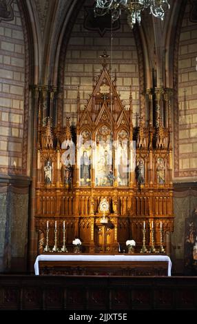 Kapelle des Allerheiligsten Sakramentes und Altar; Innenraum der Kaunas-Kathedrale, katholische Kathedralbasilika, Altstadt von Kaunas, Kaunas Litauen Stockfoto