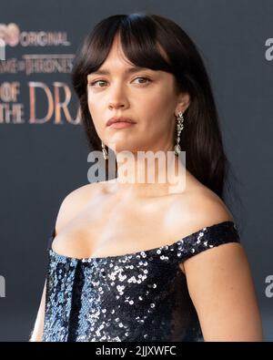 27. Juli 2022 – Los Angeles, Kalifornien – Olivia Cooke. HBO Original Drama Series ''House of the Dragon'' Weltpremiere. Stockfoto